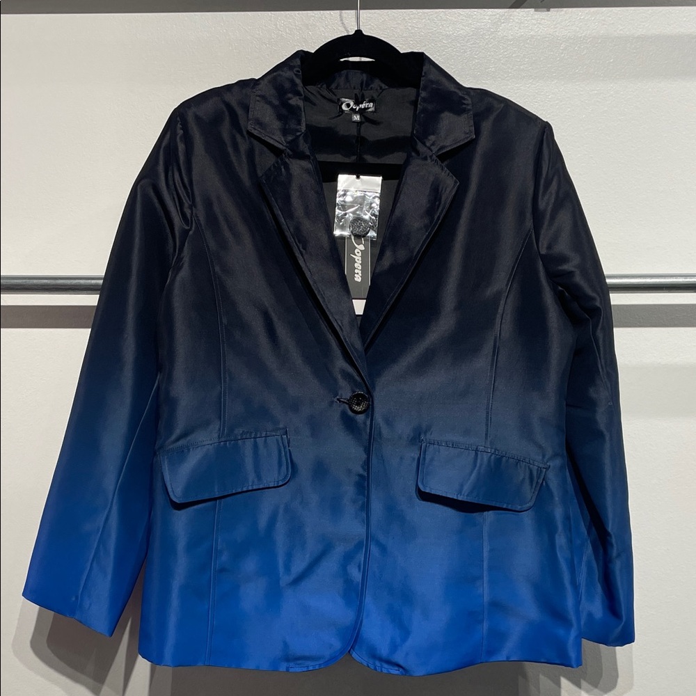OOPERA  Blue/Black ombré Women's Blazer